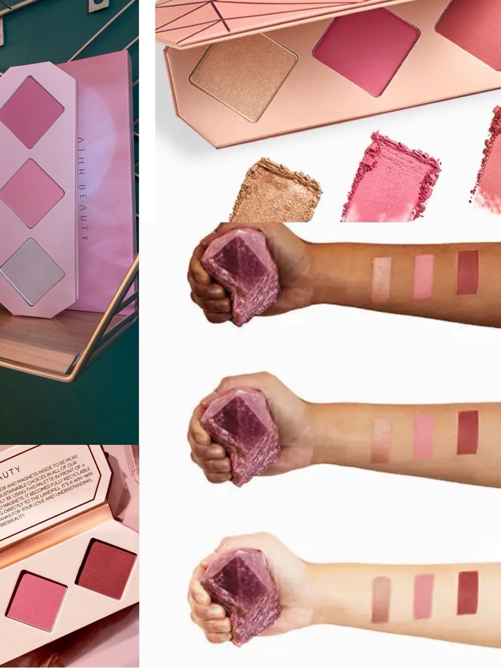 Āthr Beauty (Ruby)Crystal Charged Cheek Palette